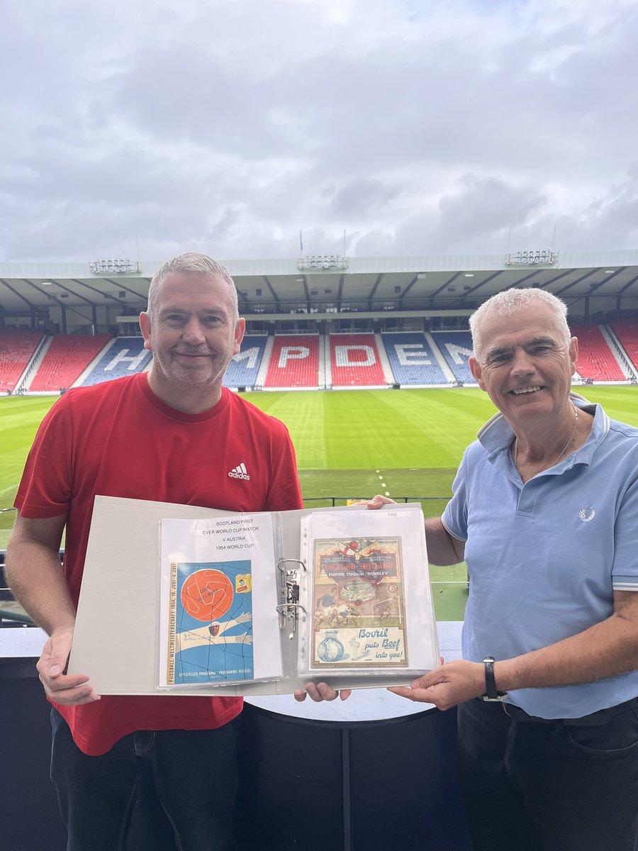 Football Memories Scotland (@footballmemsco) on Twitter photo A fantastic presentation & talk from Jim <a href="/FootballFairs/">Scottish Football Programme & Memorabilia Fairs</a> for our Hampden Club Football Memories group today 🤩
Some incredible programmes from Jim’s collection kindly on show including the 1932 England v Scotland match programme & Scotland’s first World Cup match 1954 v Austria A fantastic presentation & talk from Jim <a href="/FootballFairs/">Scottish Football Programme & Memorabilia Fairs</a> for our Hampden Club Football Memories group today 🤩
Some incredible programmes from Jim’s collection kindly on show including the 1932 England v Scotland match programme & Scotland’s first World Cup match 1954 v Austria