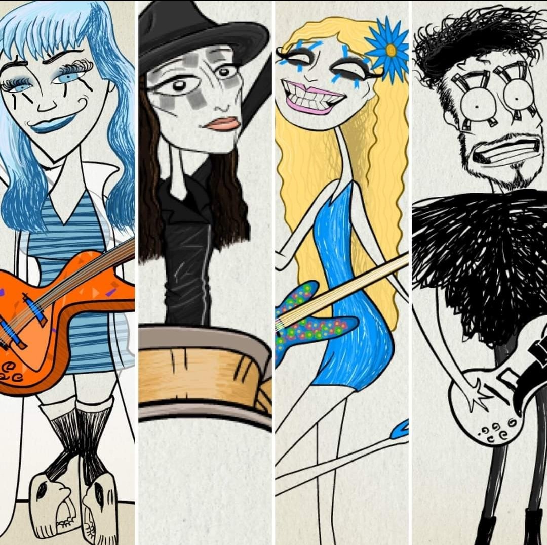 XTheDeadCorpsX's tweet photo. Hey Dead Corps!! It's #ThrowbackThursday again and here's some fun artwork from a few years back. Makes us imagine how much fun an animated Dead Deads series might be!! @TheDeadDeads #DeadCorp https://t.co/MJGbwNWKsa