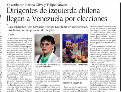 barbarabricenok's tweet photo. SE CANCELA desconfianza en proceso de elecciones de Venezuela:
Karina Oliva ya está allá para ejercer como observadora electoral. https://t.co/bx5NetMGhy
