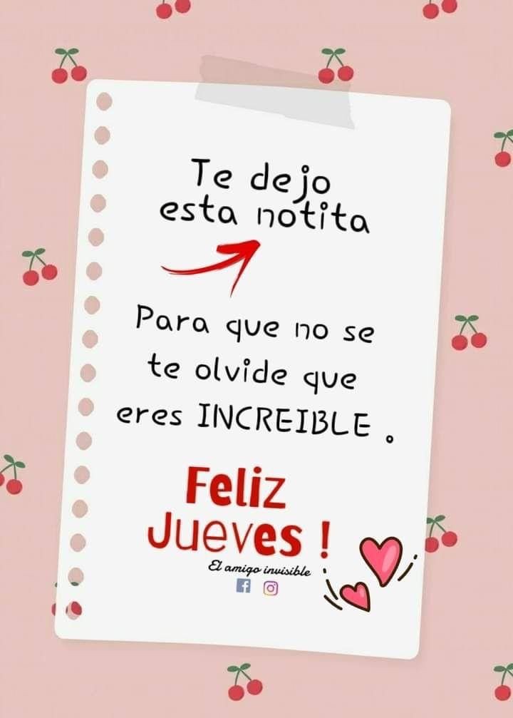 Motivosentuvida's tweet photo. Que tengas un excelente jueves!
#FelizJuevesATodos https://t.co/hu3iOsfau0