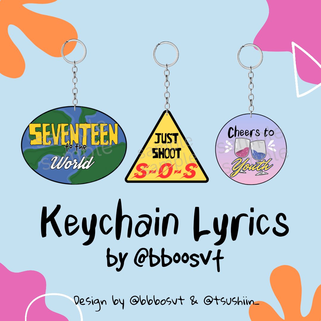 bboosvt's tweet photo. [INTEREST CHECK]
Adakah yang mau ikut PO keychain dan pin lyrics Seventeen ini?🤩☝🏼
Komen ya jika minat~!

t. Wts lfb seventeen svt carat ganci gantungan kunci pin badge custom tes ombak seventeenth heaven https://t.co/k9PrnxsfQC