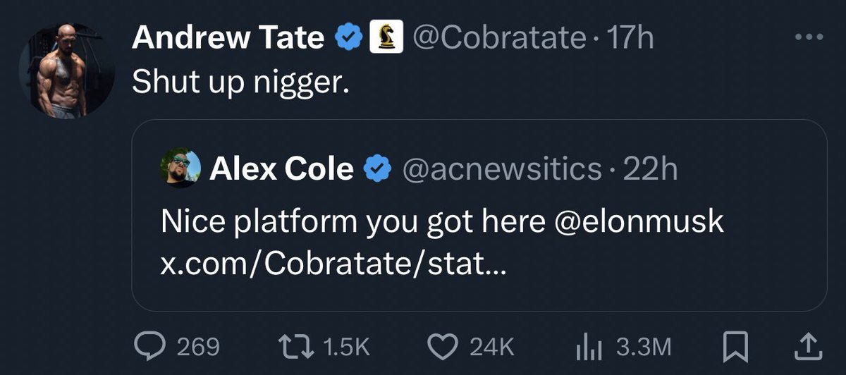 David_Leavitt's tweet image. Why does @elonmusk refuse to ban Andrew tate? 🤔