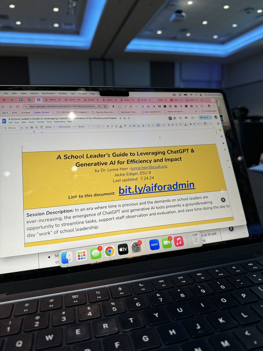 Excited to co-lead “A School Leader’s Guide to Leveraging ChatGPT &amp; Generative AI for efficiency &amp; Impact” with <a href="/jackieediger/">Jackie Ediger</a> at #NCSAAdmin24 this morning! <a href="/esu6pd/">ESU 6 PD</a>