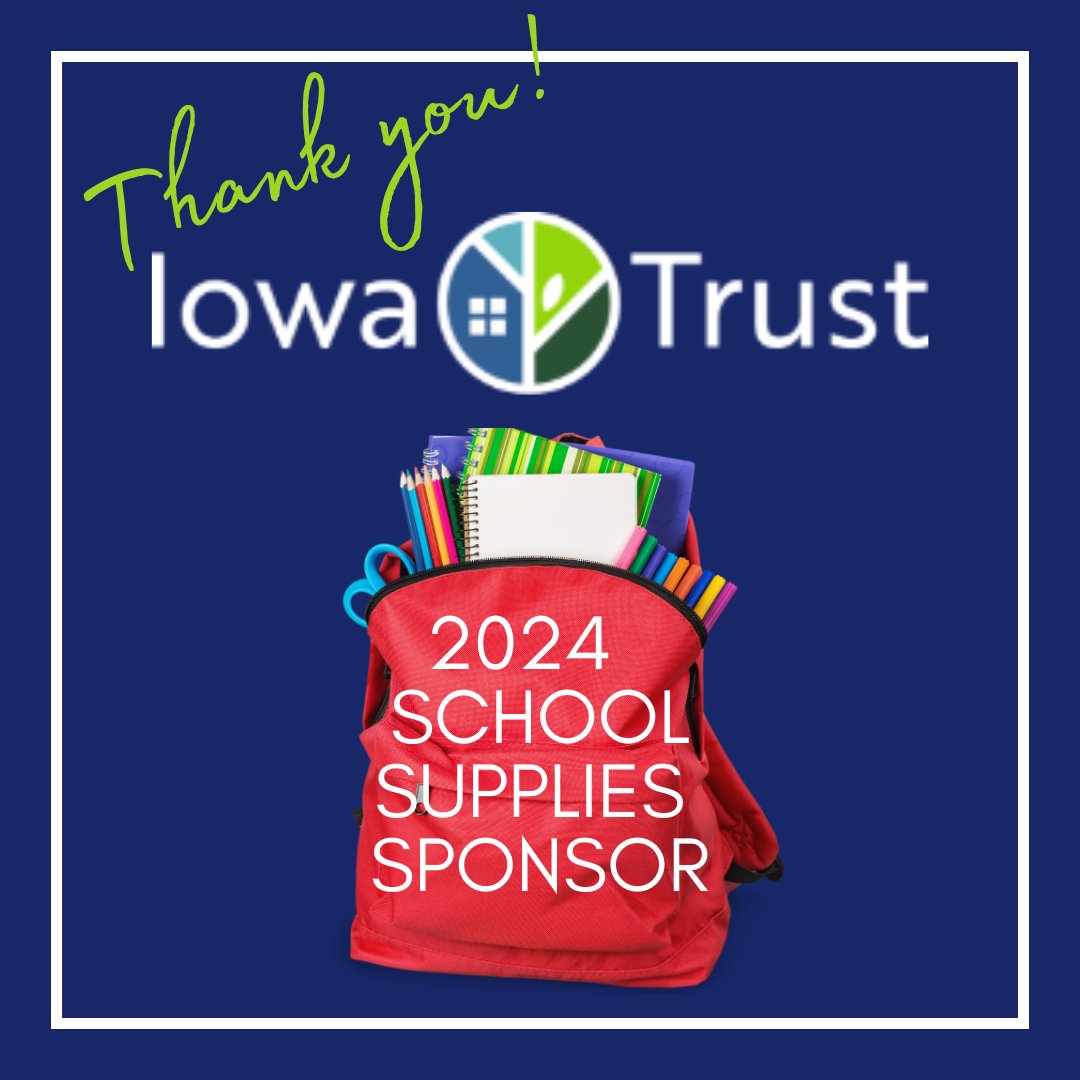 waypoint_care's tweet image. Thank you, Iowa Trust &amp;amp; Savings Bank, for donating to our school supplies program to ensure local students have the tools they need for a successful school year. #tools4school