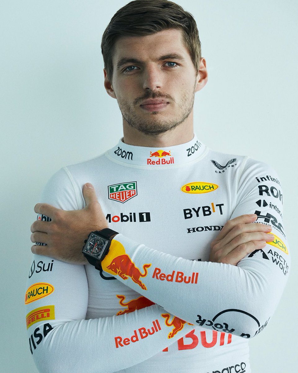 verstappedn's tweet photo. precision on and off the track, shoutout to TAG Heuer! https://t.co/TfXh7C6Zz6