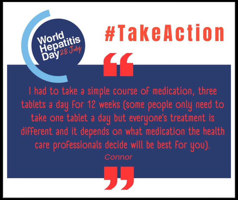 In the lead up to World Hepatitis Day, we recommend reading Connor’s story of how he was tested and treated for hepatitis C on <a href="/HepatitisCTrust/">The Hepatitis C Trust</a> website. ⬇️ 
hepctrust.org.uk/story/connor/

#WorldHepatitisDay #HepCULater