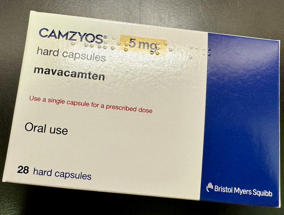 Delighted to finally write this prescription. At <a href="/gloshospitals/">Gloucestershire Hospitals NHS Foundation Trust</a> we are the first DGH, and one of a handful of units in the UK, to prescribe <a href="/CAMZYOS_US/">CAMZYOS™ (mavacamten)</a> . Thank you to BMS and the Bristol Heart Institute for getting it over the line…