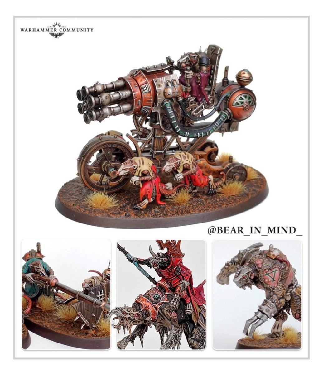 Big personal achievement to be featured on Warhammer community, thank you for featuring my painted rats! ❤️🐀

#WarhammerCommunity #warhammer #skaven