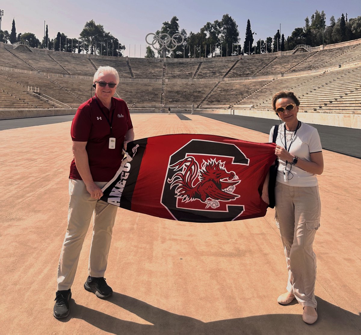 Michael Amiridis (@michaelamiridis) on Twitter photo Best wishes to our 12 Gamecock Olympic athletes in Paris from Panathenaic Stadium in Athens, site of the first Olympic Games of the modern era (1896). And a special shout-out to A’ja Wilson <a href="/_ajawilson22/">A'ja Wilson</a> & Quincy Hall <a href="/QuincyHall400/">Quincy Hall</a>, representing USA! 🇺🇸🏅
bit.ly/46dns3F Best wishes to our 12 Gamecock Olympic athletes in Paris from Panathenaic Stadium in Athens, site of the first Olympic Games of the modern era (1896). And a special shout-out to A’ja Wilson <a href="/_ajawilson22/">A'ja Wilson</a> & Quincy Hall <a href="/QuincyHall400/">Quincy Hall</a>, representing USA! 🇺🇸🏅
bit.ly/46dns3F
