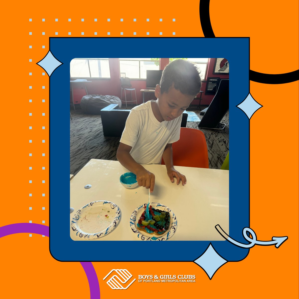 Our club kids had an amazing time making Unicorn Toast! 🦄✨ They enjoyed mixing colors and creating their own magical masterpieces. 

We love seeing our members have fun while learning and exploring their artistic side. 🎨

#UnicornToast #CreativeKids #BGCP