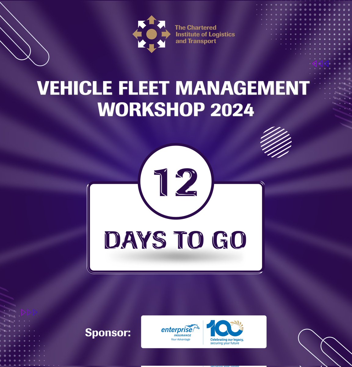 Countdown to our upcoming Vehicle Fleet Management Workshop 2024.

Have you registered?

If you haven't done so, kindly visit the workshop page ciltgh.org/v/ for more information and to register online.

Registration can also be done by visiting 
ciltgh.org/vfmw2024-regis…
