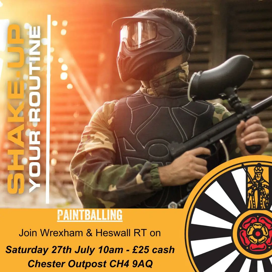 ONLY TWO DAYS TO GO!!!

PAINTBALLING Saturday 27th July 10am