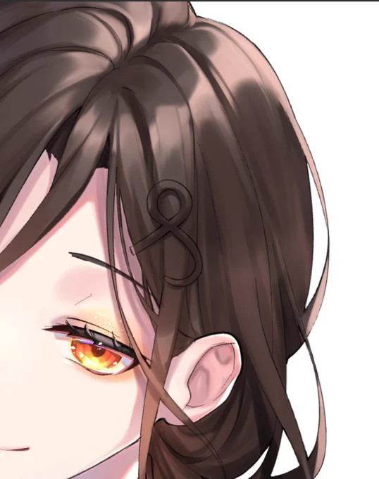 毎日投稿373日目 髪塗り #毎日投稿 #一日一絵 #イラスト #wip #進捗