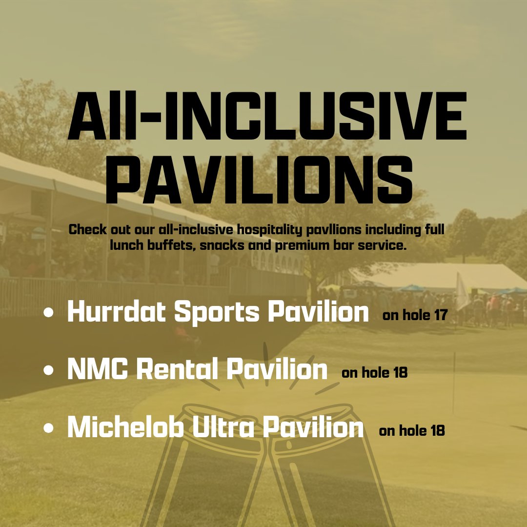 pinnbankgolf's tweet photo. For more info on the all-inclusive pavilion tickets: https://t.co/z1soZlCCwP https://t.co/BDL8ONYP3l