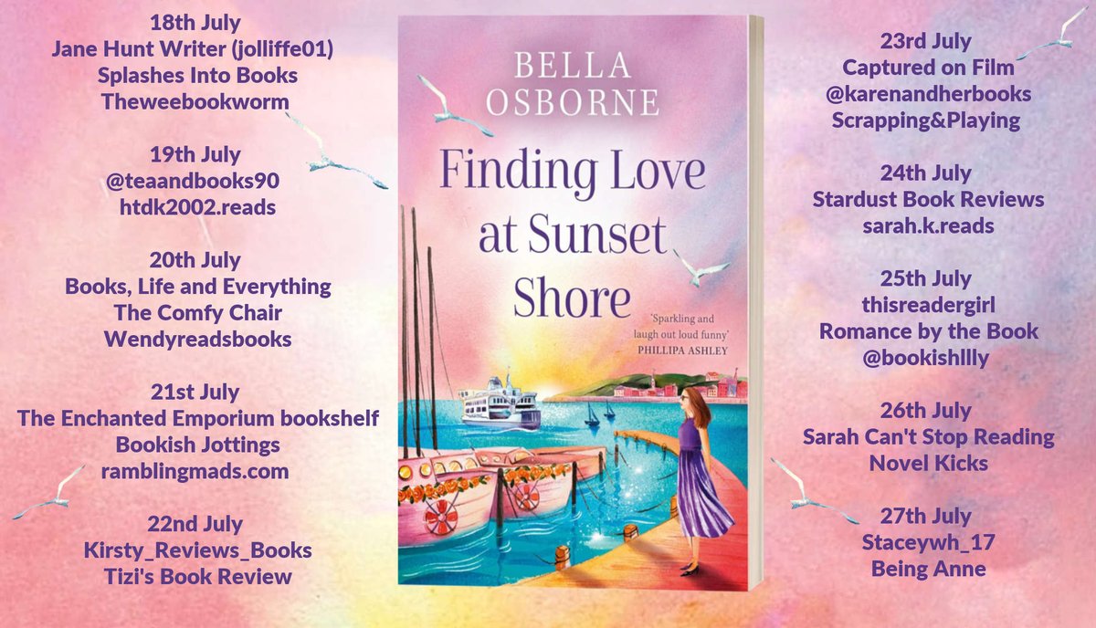 rararesources's tweet photo. "heartwarming and perfect for bookworms who are looking for a sweet pick-me-up read." says @RomanceBTBook about Finding Love at Sunset Shore by @osborne_bella  https://t.co/QL2LwVRFuf @AvonBooksUK https://t.co/SJJ7N4tmdv