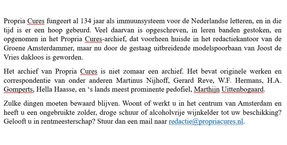 Het PC-archief zoekt een nieuw onderduikadres: