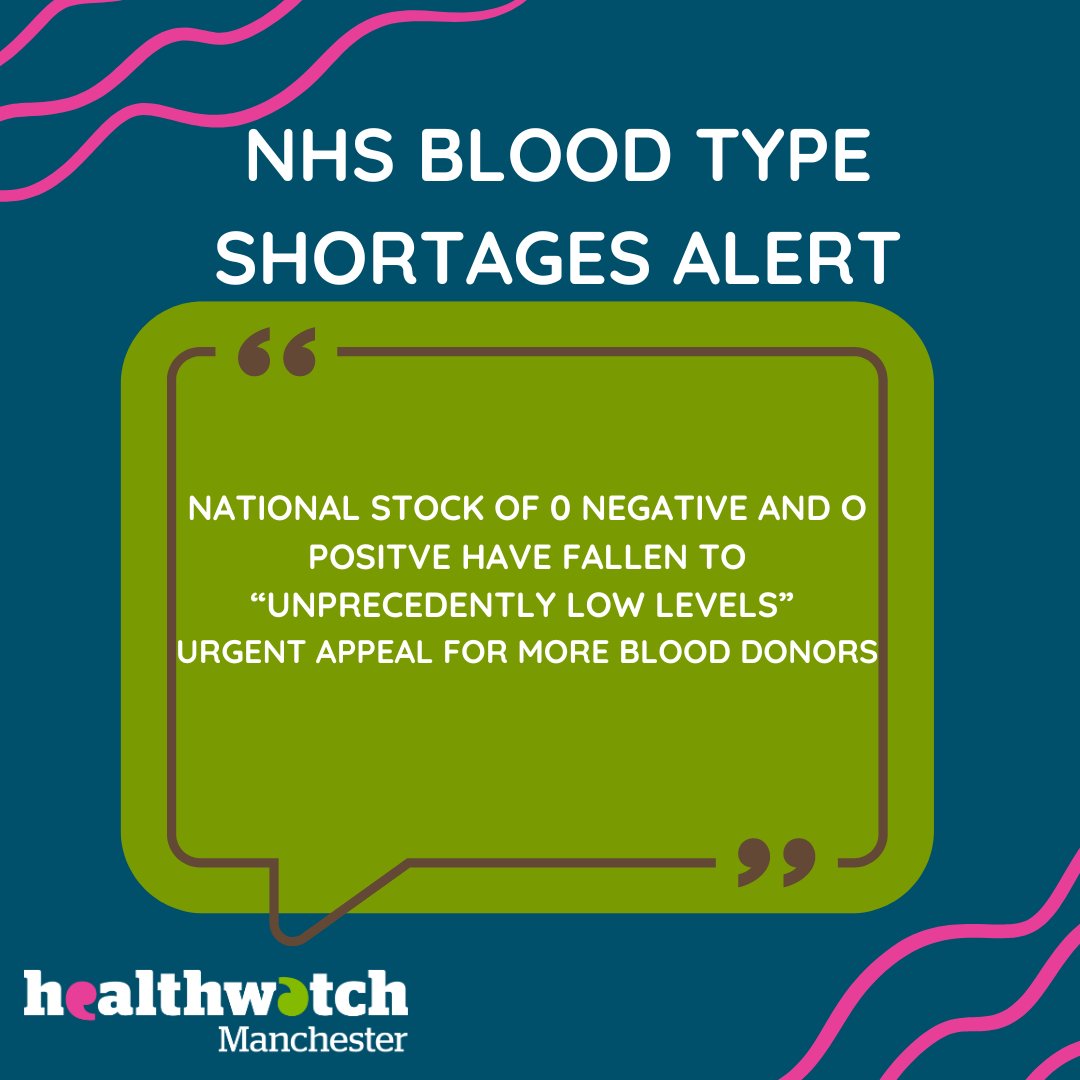 🚨NHS BLOOD TYPE SHORTAGES ALERT🚨

National stock of 0 blood type has fallen to unprecedently low levels 

The NHS has issued an URGENT APPEAL FOR MORE DONERS 

#NHS #BLOOD #BloodDonation