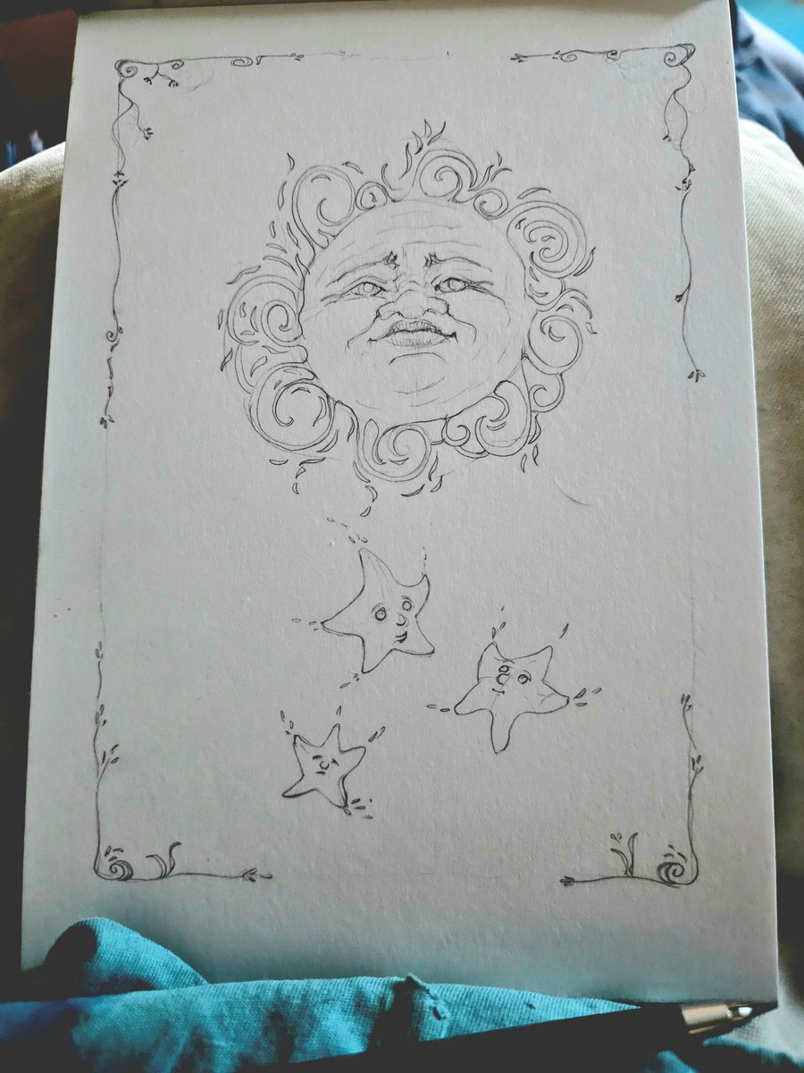 My sun and stars (not related to GOT in anyway though 😁)

Another finished pencil drawing waiting for coloring. I have a number of them in the "get to them soon" pile 🙄

#fantasyillustration #fantasyartist