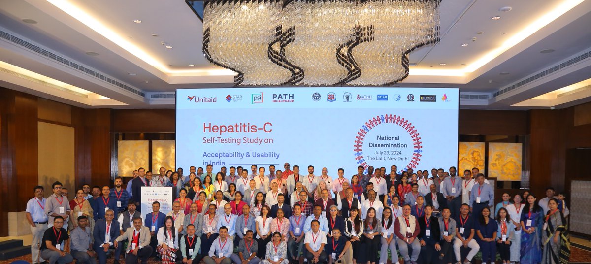 PATHtweets's tweet photo. This week, with support from @unitaid & in collaboration w/ @PSIimpact, we concluded the national dissemination event for India's STAR III Hepatitis C #SelfTesting project. Together, we're taking positive steps toward eliminating HCV by 2030. 💪
#ItsTimeForAction #HepCantWait https://t.co/jG02yYzqGG