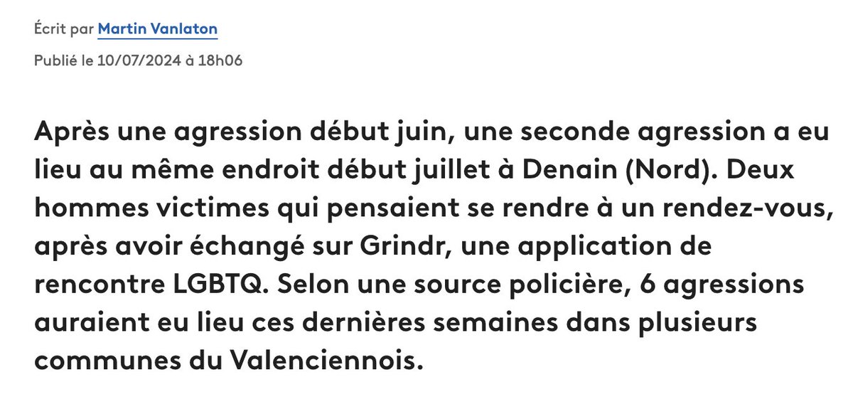 Ce pays s'est tellement persuadé qu'il n'est pas homophobe que la presse peut signaler, en l'espace de quelques jours, 4 agressions homophobes et la censure anti-LGBT imposée au 1er hebdo de France sans que cela n'émeuve personne.