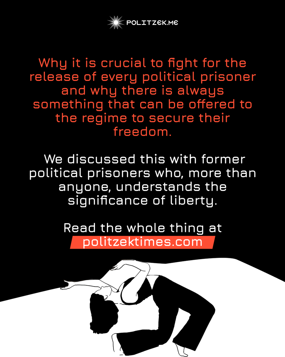 Our new Politzek Times article is out!

We’ve spoken with four released political prisoners who share their thoughts on freeing others and why it's crucial to fight for every single one of them.

Their stories, though difficult to hear, shed light on the harsh realities of