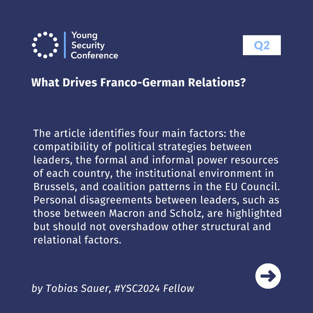 YSConference's tweet image. Is the 'Franco-German engine' driving EU integration or is it a myth? Find out in Tobias Sauer's latest article.   
Read more: lnkd.in/epZtkjS9
#EU #FrancoGermanRelations #EuropeanIntegration