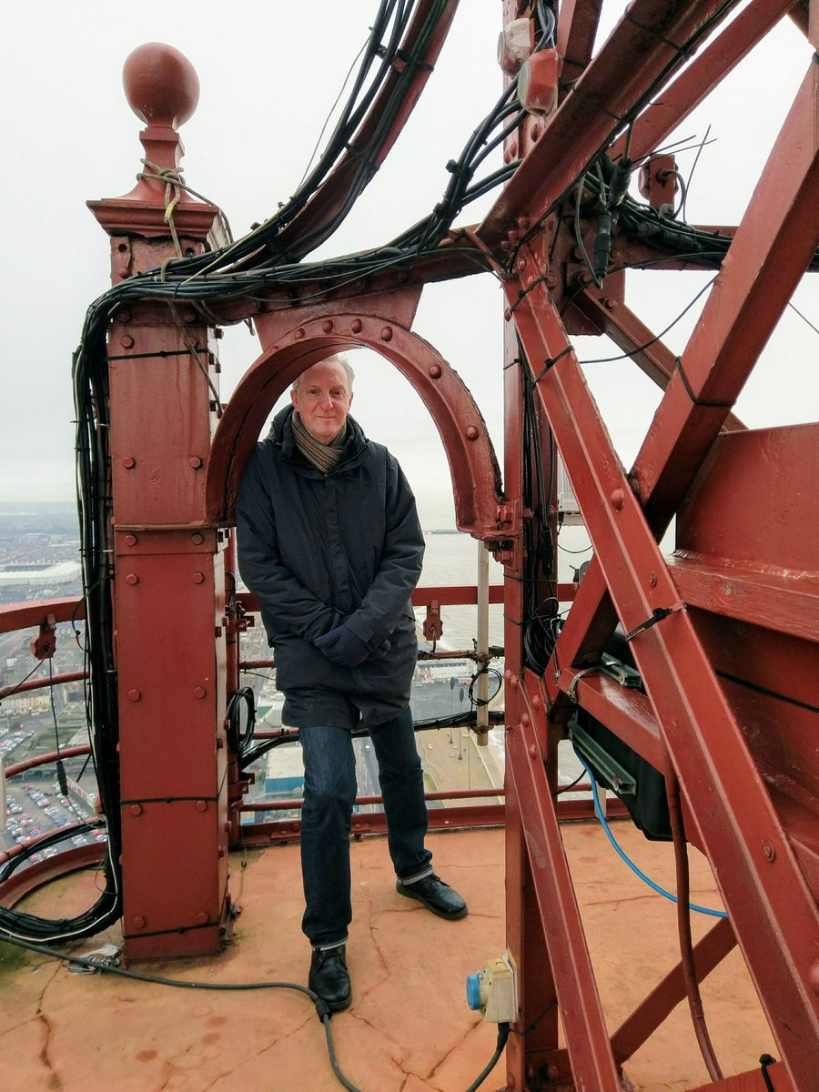 I often have to pinch myself at the places this poetry lark gets me to and the crow’s nest at the top of Blackpool Tower in December, the circus ring, the magnificent Tower Ballroom and the place where they make and store the illuminations (see below) are all very memorable.