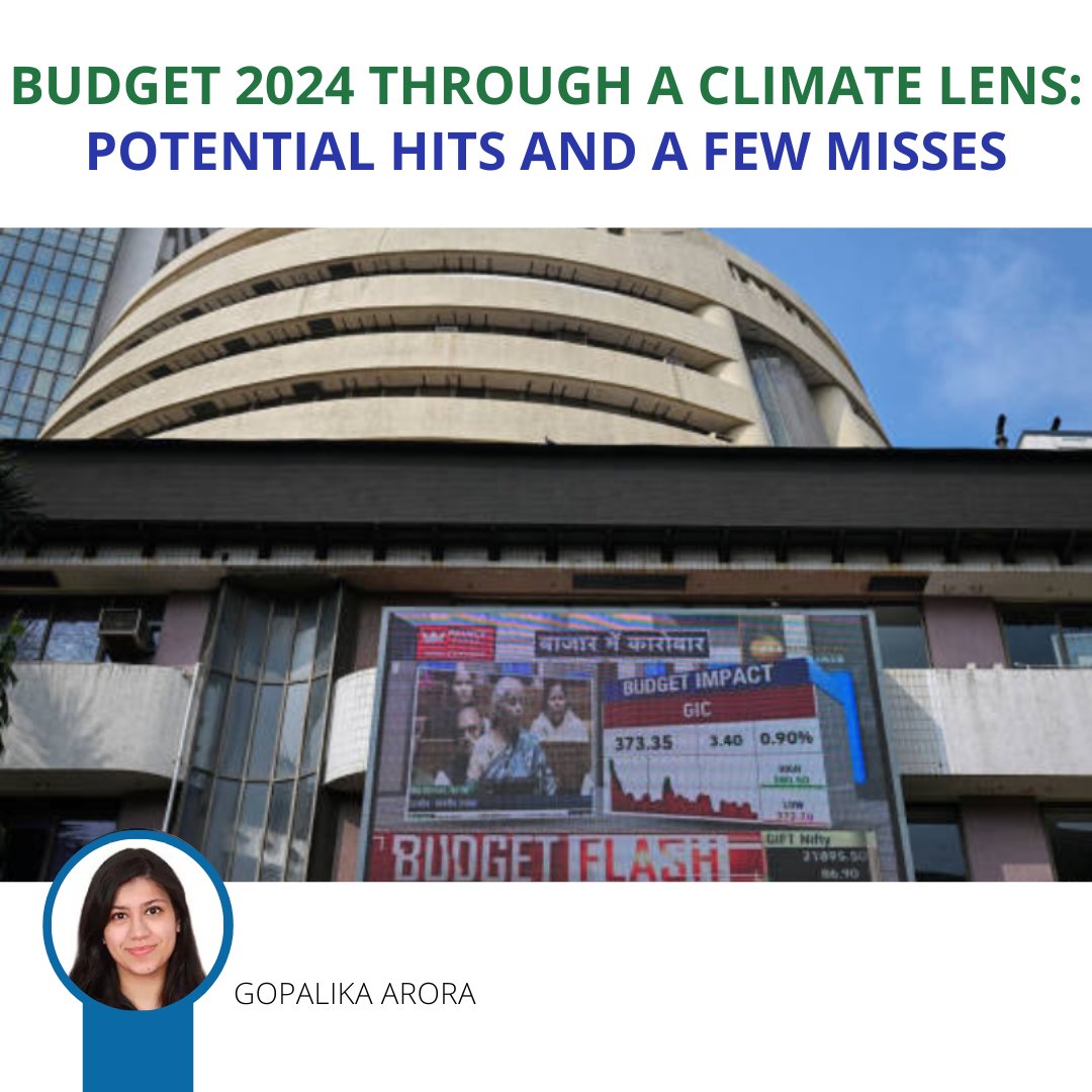 ORF (@orfonline) on Twitter photo As the risks posed by #climatechange become more evident, #UnionBudget 2024-25 presented a unique opportunity to shape #India’s #climateaction, as #energy security & climate resilience feature prominently among the nine key priorities: <a href="/GopalikaArora/">Gopalika Arora</a> or-f.org/30226 As the risks posed by #climatechange become more evident, #UnionBudget 2024-25 presented a unique opportunity to shape #India’s #climateaction, as #energy security & climate resilience feature prominently among the nine key priorities: <a href="/GopalikaArora/">Gopalika Arora</a> or-f.org/30226