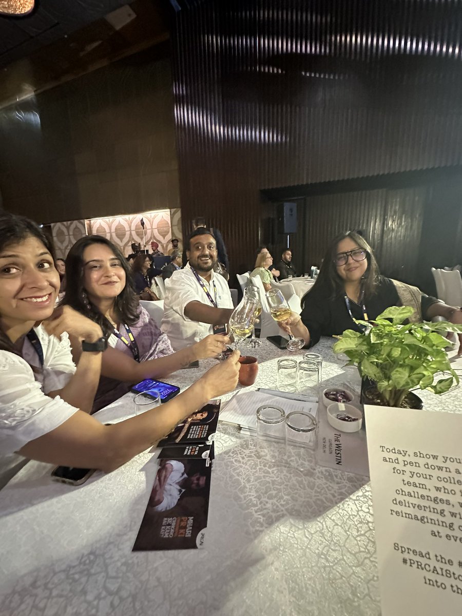 Big up to <a href="/RuderFinnIndia/">Ruder Finn India</a> and <a href="/atulogical/">Atul Sharma</a> for the toast to the future of our industry. #Prologue <a href="/PRCAIndia/">PRCAI</a> <a href="/Provoke_News/">PRovoke Media</a> #SabreAwardsSA