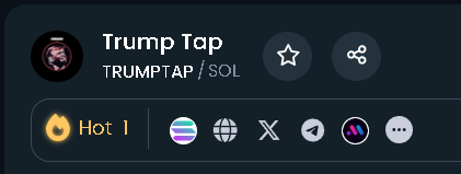 trumpsnipertap's tweet photo. $TRUMPTAP Hot-1 on DexTools. Expectedly 

Soon we will be Top-1 on all sites and exchanges!

DexTools: https://t.co/NmprWzwiXU

🇺🇸 Make America Earn Again!🇺🇸

#TRUMP #T2E #Solana #crypto #game #TapToEarn https://t.co/P47At5ggBH
