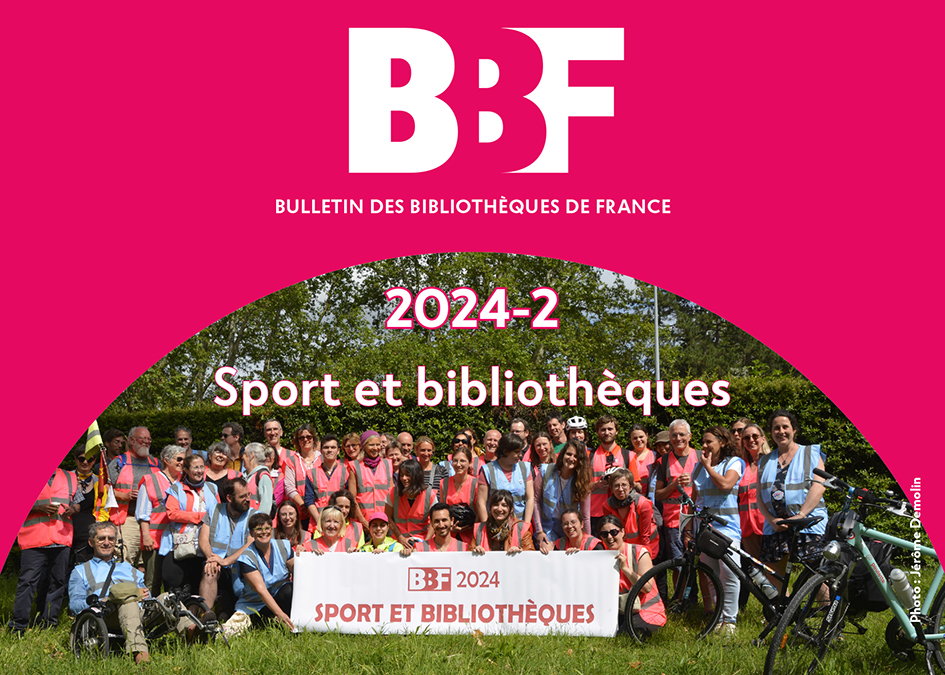 [Dossier]
#Sport et #bibliothèques
@Cyclo_biblio <a href="/iocmedia/">IOC MEDIA</a> <a href="/Olympics/">The Olympic Games</a> <a href="/Prefet88/">Préfet des Vosges 🇫🇷🇪🇺</a> <a href="/Paris2024/">Paris 2024</a> @INSEP_PARIS <a href="/univ_lille/">Université de Lille</a> <a href="/Universite_Caen/">Université de Caen Normandie</a> <a href="/BibLyon/">Bibliothèque municipale de Lyon</a> <a href="/BibParis/">Bibliothèques de Paris</a> <a href="/ANOM_officiel/">Archives nationales d'outre-mer</a> <a href="/IFParis/">Institut français</a> <a href="/MuseeAirEspace/">Musée de l'Air et de l'Espace</a> <a href="/MinistereCC/">Ministère de la Culture 🇫🇷</a> <a href="/sup_recherche/">Ministère Enseignement supérieur/Recherche/Espace</a> 

👉 bbf.enssib.fr/2024-2-sport-e…
