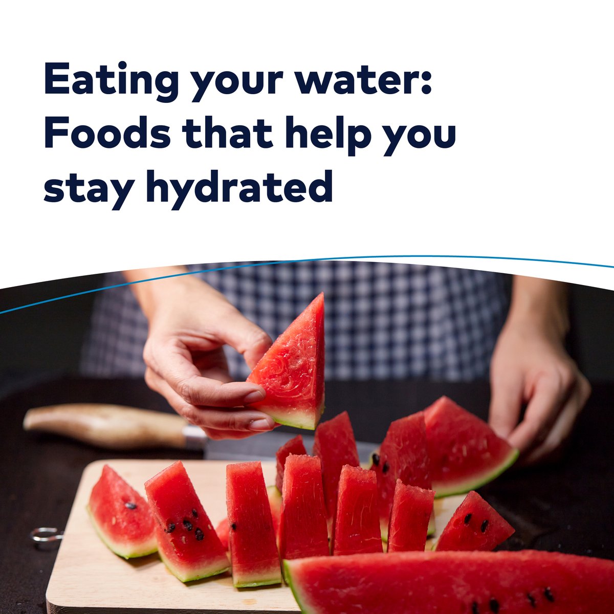 #DYK? Adults need 9 to 12 cups of water daily, and you can be creative with the way you hydrate. This summer, try adding water-rich foods to your meals. Need some inspiration?

Check out these four refreshing recipes: bit.ly/4dh8DPW

#HealthierTomorrows #StayHydrated