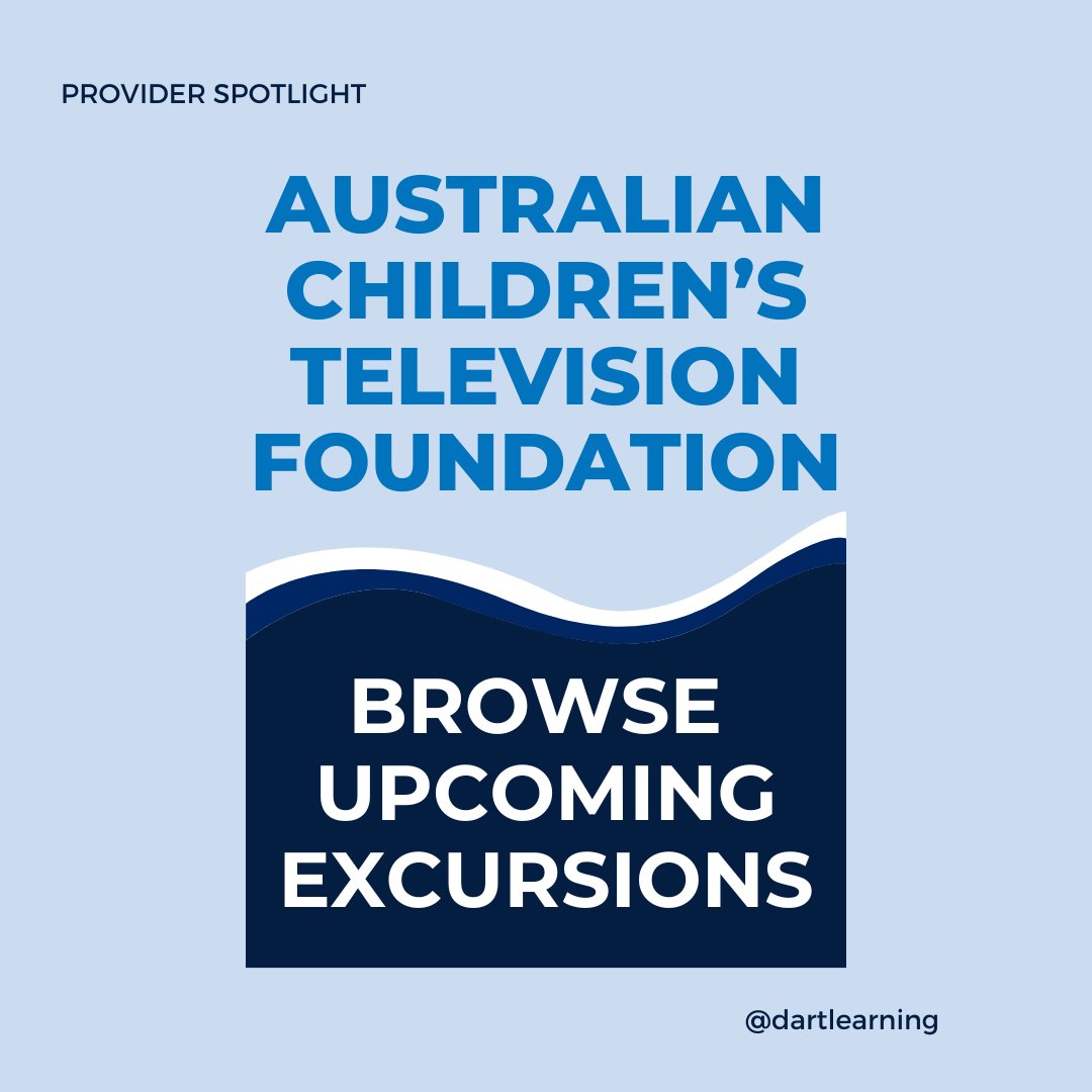 📚✨ Australian Children’s Television Foundation brings Book Week 2024 to life with a virtual learning event! 

Book now: dartlearning.org.au/excursion/book…

#BookWeek2024 #Storytelling #VirtualLearning #ACTF #NadiaWheatley #DARTLearning