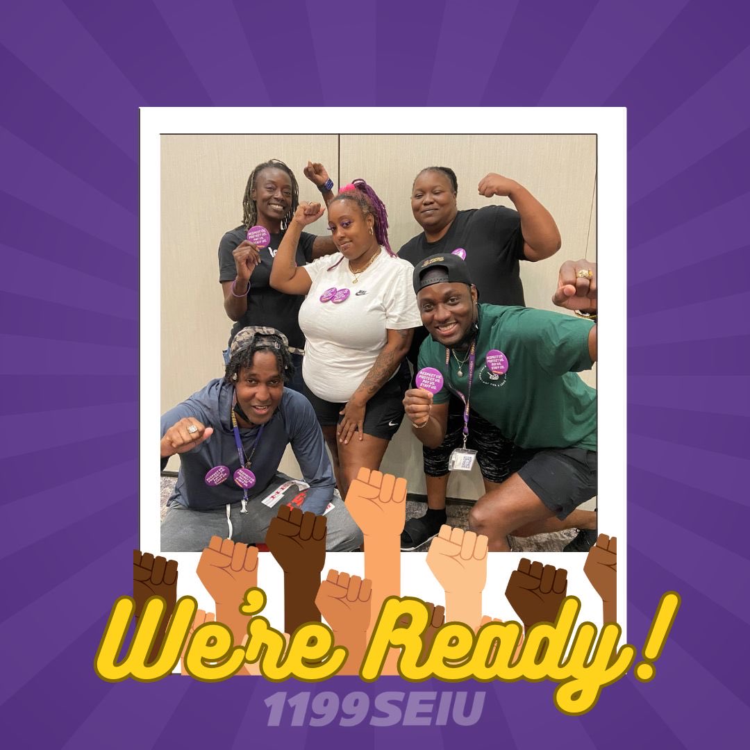 1199SEIUFlorida's tweet image. United, strong and ready to take action - that’s the message Florida nursing home workers are sharing as they fight for a fair contract. Tell their employer ⁦@AspHealthGroup⁩ to #PutCareFirst ⁦@1199SEIU⁩