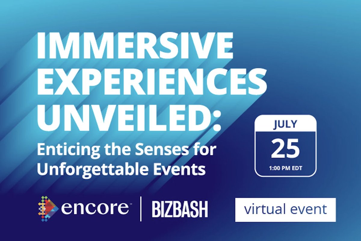 Proud to be the platform behind the most captivating events. 💫 
 
Join today's BizBash &amp; Encore webinar to learn how Chime Live can support immersive experiences that wow your audience. 
 
Let's elevate events together! #EventProfs #EventPlanning #ChimeLive