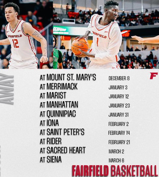 𝐌𝐀𝐀𝐂 𝐒𝐜𝐡𝐞𝐝𝐮𝐥𝐞 𝐃𝐫𝐨𝐩
 
📰 bit.ly/3WdCstE
🗓️ bit.ly/33UC4oC
🎟️ fairfieldstags.com/tix
 
HOME ➡️ AWAY

🤘