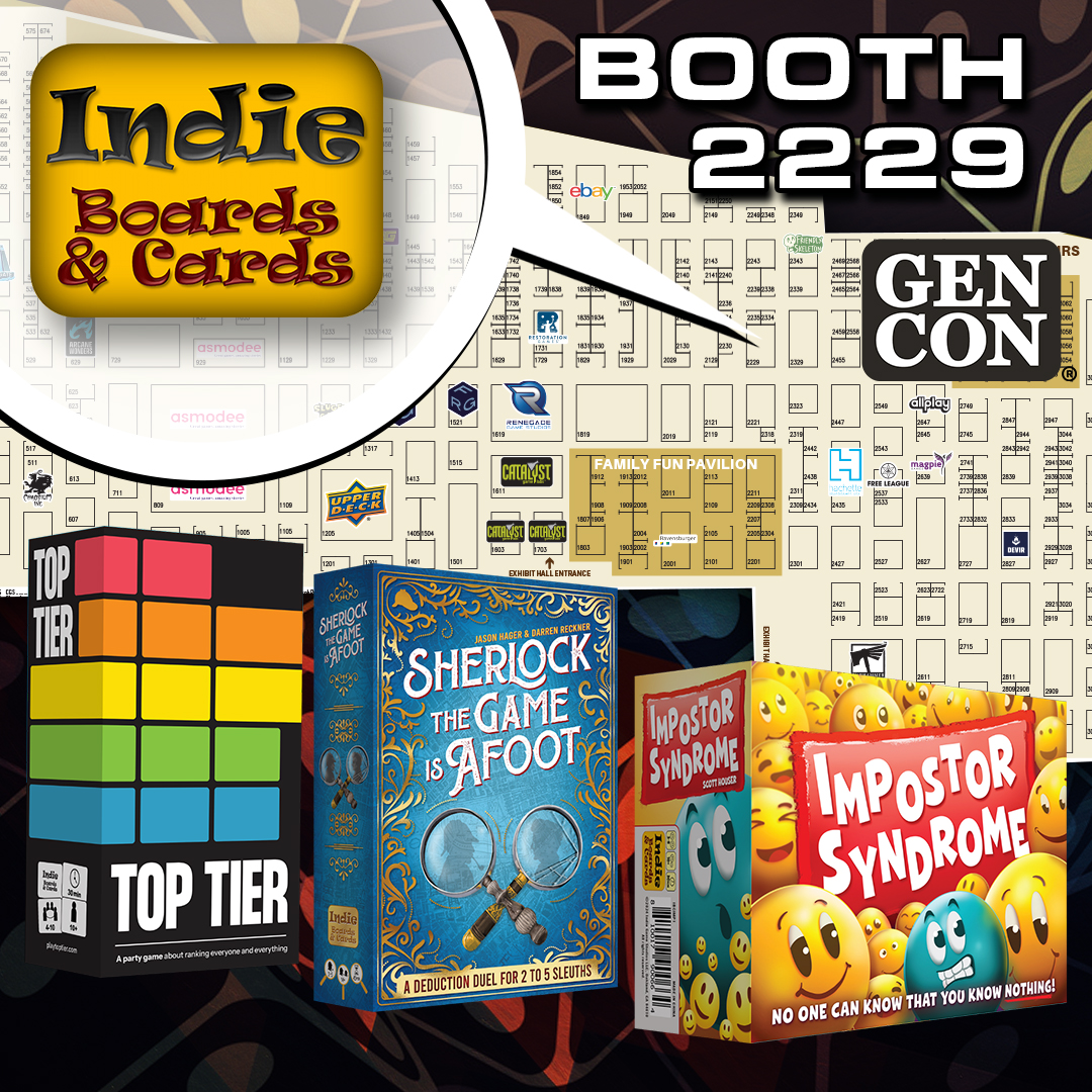 We're just one week away from <a href="/Gen_Con/">Gen Con</a>! 🎉 Swing by booth 2229 for an exclusive sneak peek at our Fall releases, plus all your favorite Indie Boards &amp; Cards classics! #GenCon2024