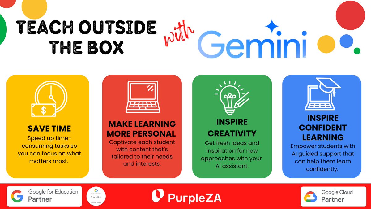 Want to change the way you work, and try Gemini out for yourself? Find out more and speak to us, your Google partner. Simply book a time with Linsay at bit.ly/PZAconnect  #GoogleEdu