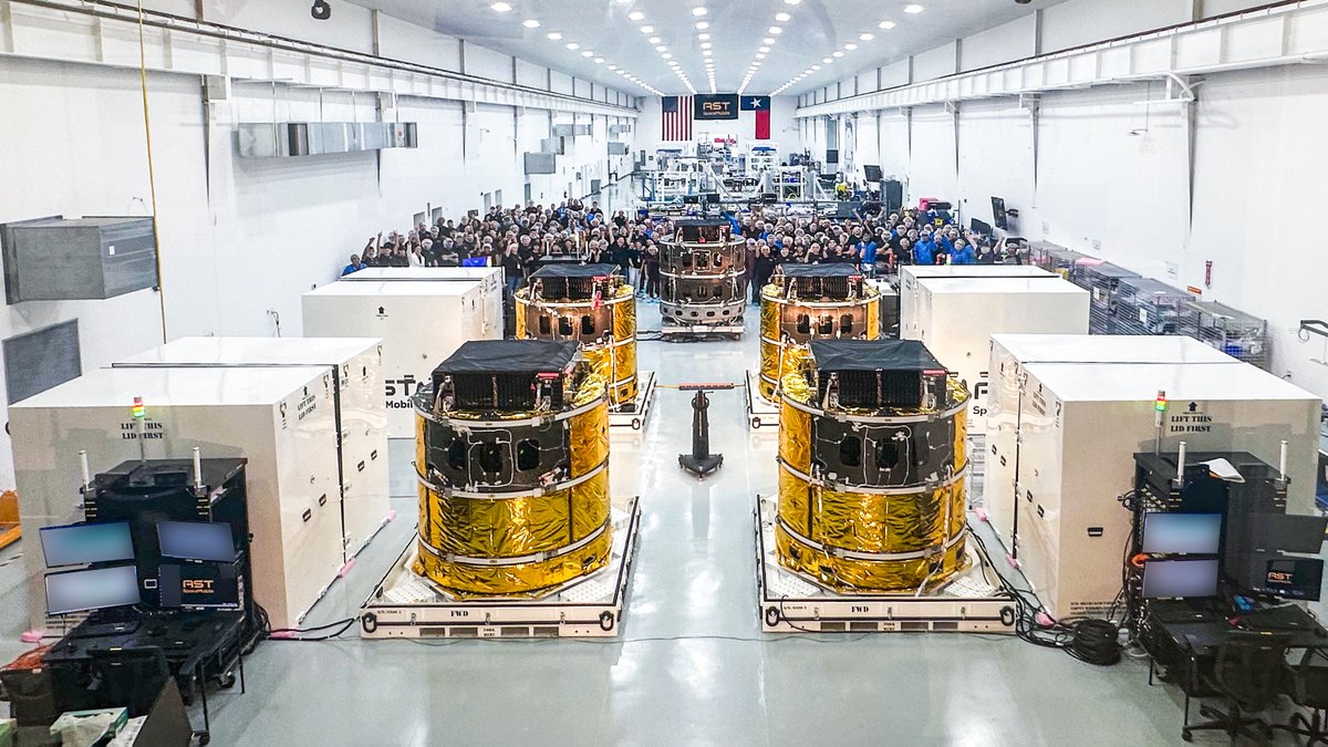 AST_SpaceMobile's tweet image. AST SpaceMobile Announces First Five Commercial Satellites Completed Final Assembly and Ready for Shipment the First Week of August businesswire.com/news/home/2024…