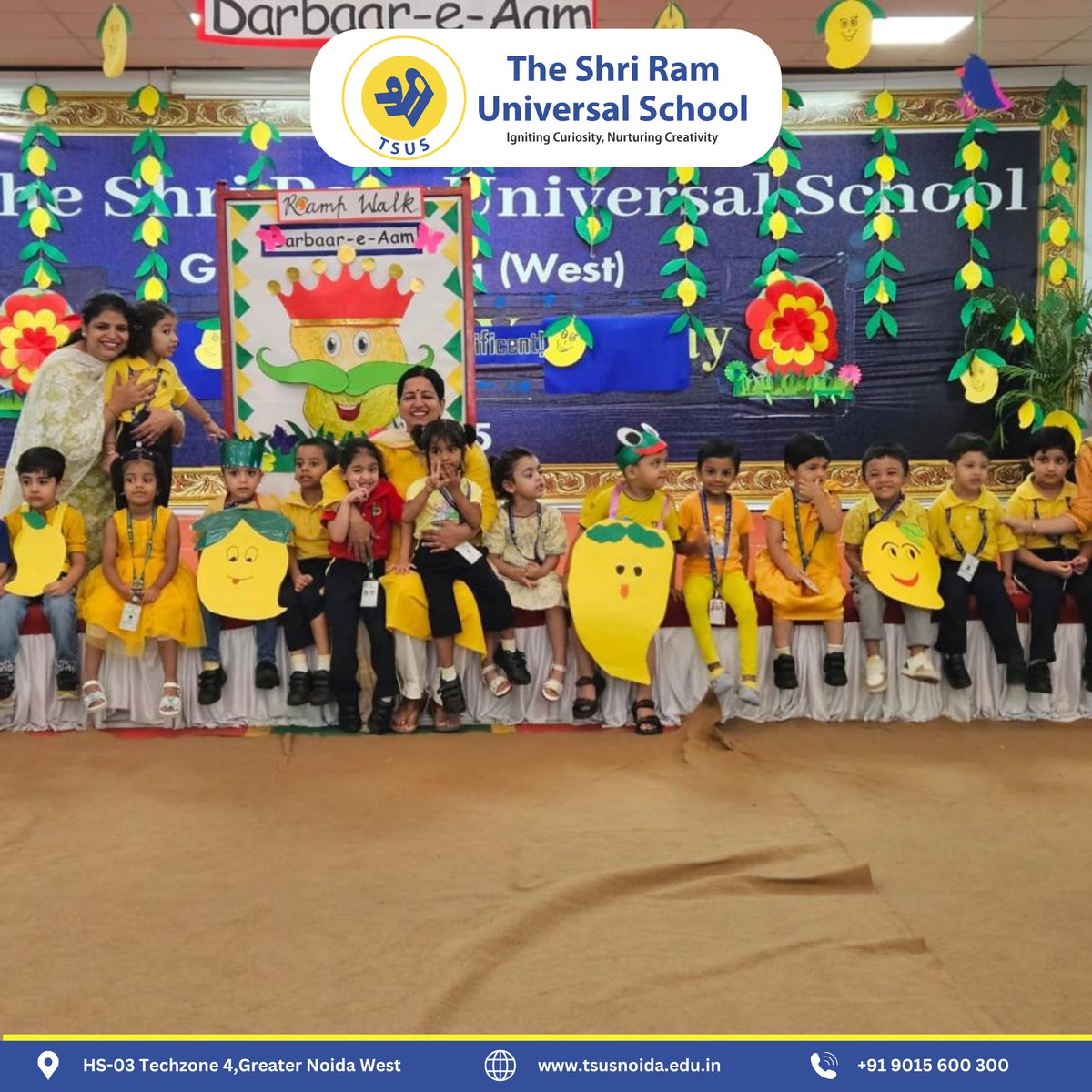 TSUSNoida's tweet image. ✨ As part of our vibrant "Darbaar-e-Aam" week, the young stars of the Pre-primary wing lit up The Shri Aangan with their charming ramp walk. 🌟👗  #GreaterNoidaWest #TSUS #GreaterNoida #TheShriRamUniversalSchool #noidaextension #tsusschools 🎉👶👑