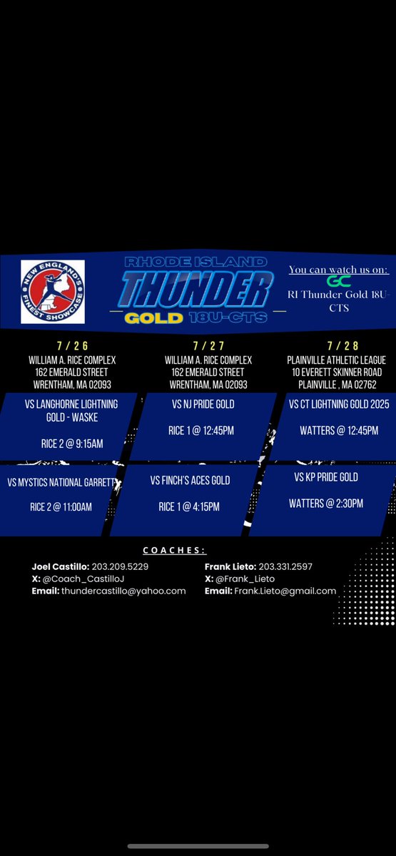 After coming back from injury this weekend, I’m so excited to be playing with my team!!
<a href="/Coach_CastilloJ/">Coach Castillo</a> 
<a href="/Frank_Lieto/">Frank Lieto</a>
