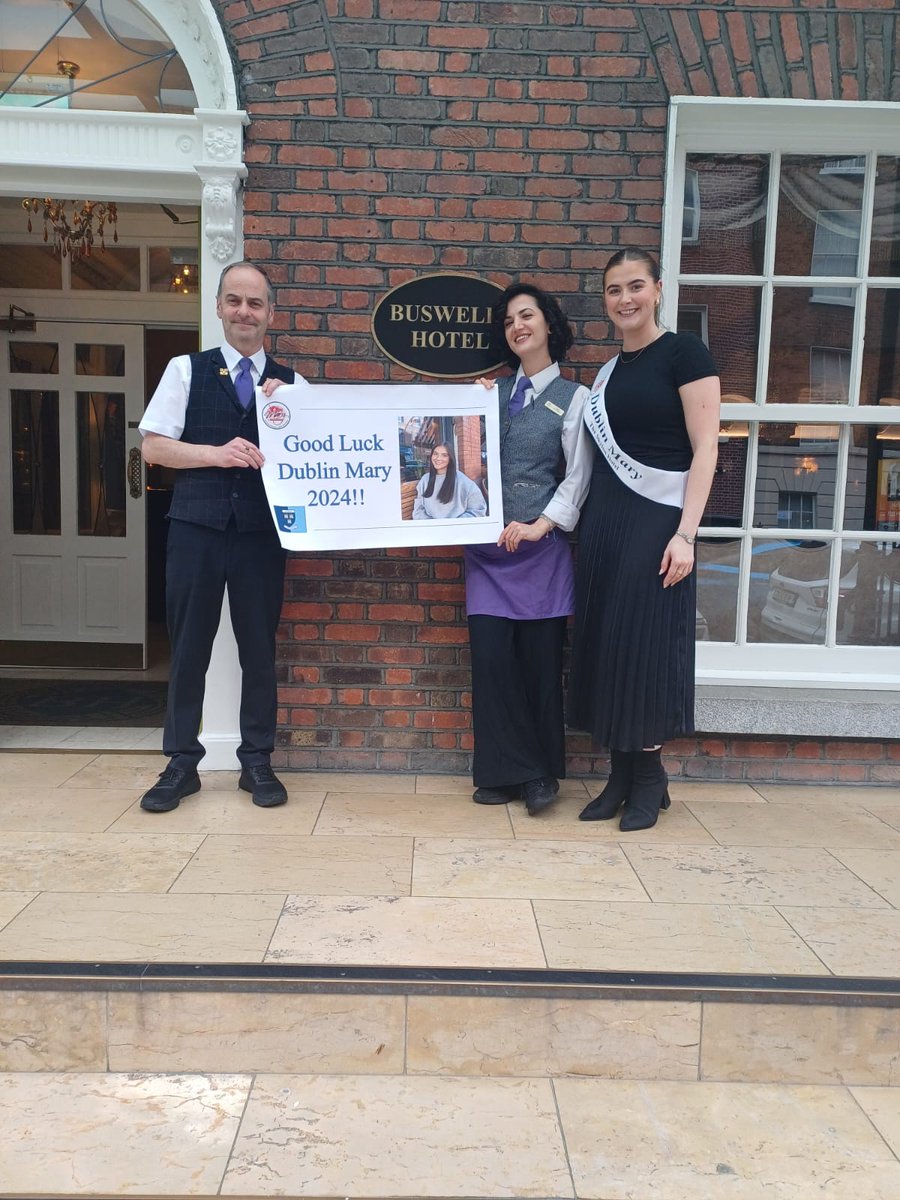 Buswells Hotel (@buswellshotel) on Twitter photo Delighted to welcome Molly to <a href="/BuswellsHotel/">Buswells Hotel</a> today. Molly is representing Dublin in Mary From Dungloe International Arts Festival in Donegal next week. Wishing you all the best from your former colleagues in Buswells. Delighted to welcome Molly to <a href="/BuswellsHotel/">Buswells Hotel</a> today. Molly is representing Dublin in Mary From Dungloe International Arts Festival in Donegal next week. Wishing you all the best from your former colleagues in Buswells.