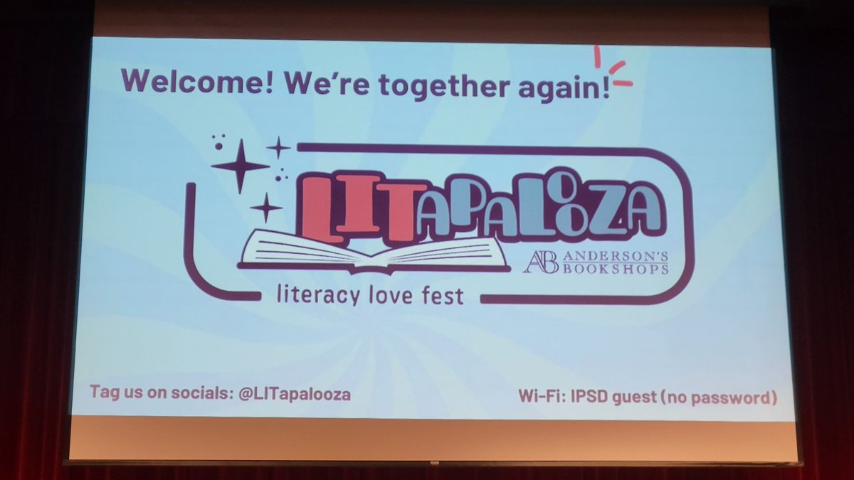 So excited for this literacy love fest! @LITapalooza