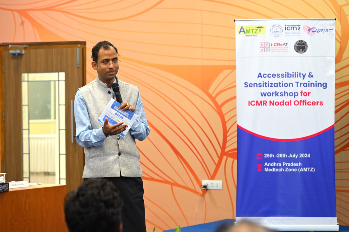 AP_MedTechZone's tweet image. Making public infrastructure friendly and compatible to #special users, #differently #abled and #assistive #Technology enabled : an @ICMRDELHI @AP_MedTechZone initiative

@ICRC_nd @OPAI_India