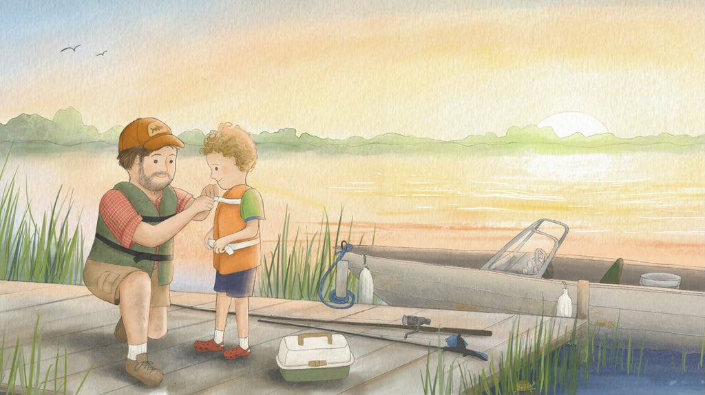 FRIDAYS ARE FOR FISH FRYS

Jack can’t wait to go 🎣for the weekly Friday night fish fry, but when he only catches 3️⃣ 🐟he worries that there won’t be enough for everyone. Friends, family and neighbors come together to celebrate this delicious Midwest tradition. #smallpitch #pb