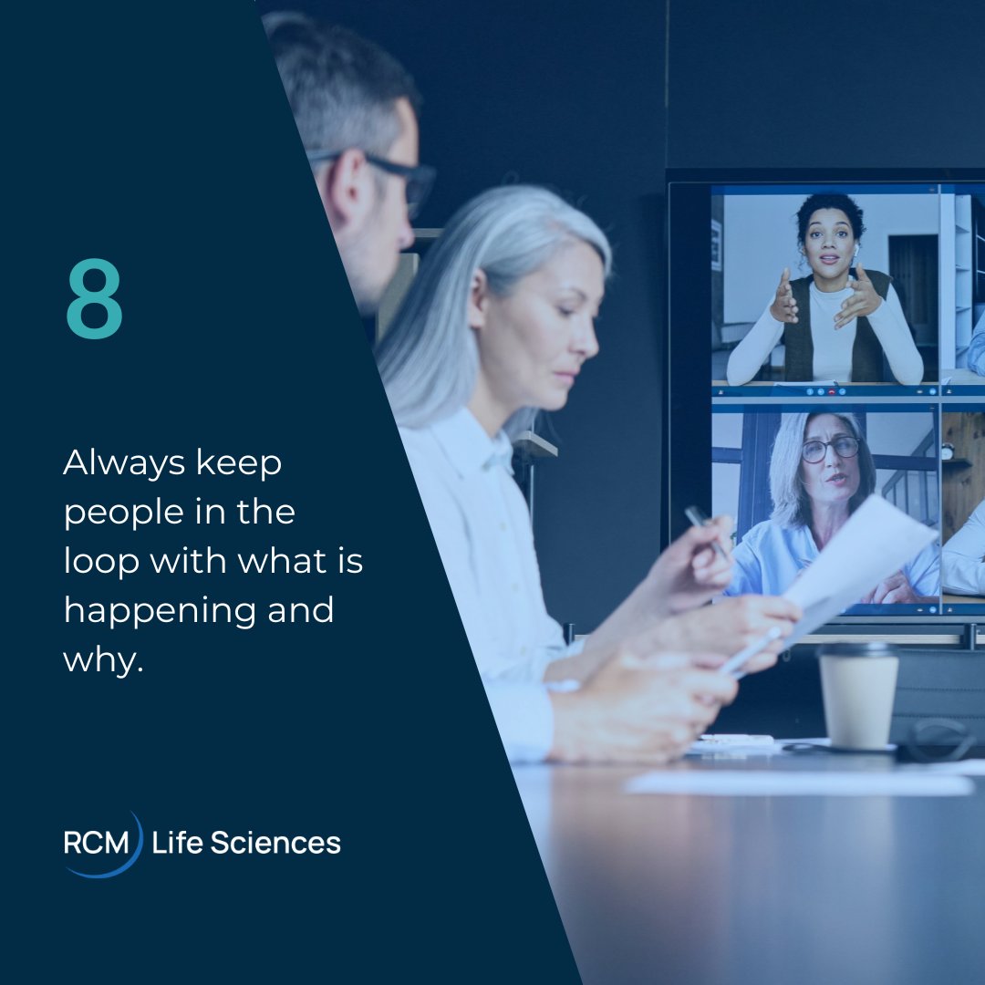 RCMT_Solutions's tweet photo. Part 2: Our Guiding Principles help form the foundation of how we approach OCM engagements. They are focused on both business and people success. Contact us to learn more about how they’ll help maximize your initiative’s ROI.   

Steve.Mollen@rcmt.com  

#OCM #Organizationalchangemanagement #Changemanagement #TeamRCM #structuredchange #businessvalue #useradoption #training #communications #usersatisfaction #heartsandminds #transformation #culturechange #organizationaldesign #mergersandacquisitions