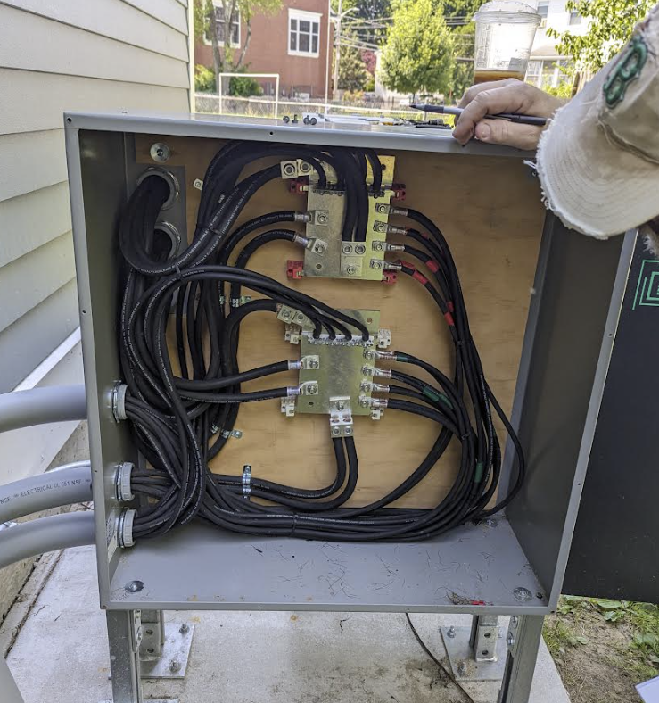 switching out a piece of wood for a non-flammable backboard