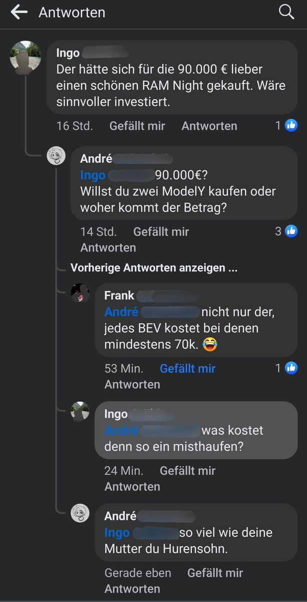 Mal die Facebook Grenzen bisschen ausloten...