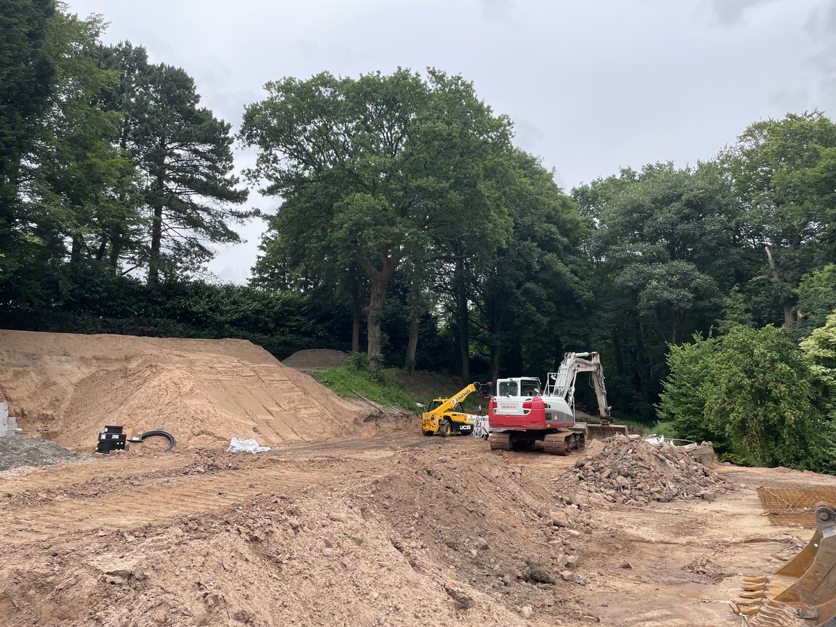 On site this morning at an FPA new house project where the 100m deep vertical ground collectors for the ground source heat-pump are being prepared