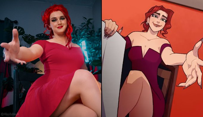 1 pic. Here are some of my side by side recreations of character frames from the “Red Flags” music video
